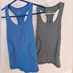 Zella tanks (set), size extra small. Gray and blue